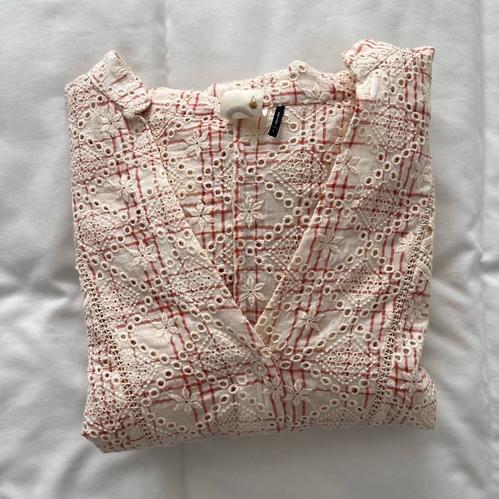 Lace Boho Anthropologie Blouse - Picture 12 of 12
